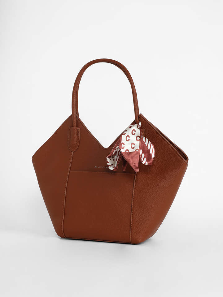 The Pike Tote Bag - Terracotta Brown