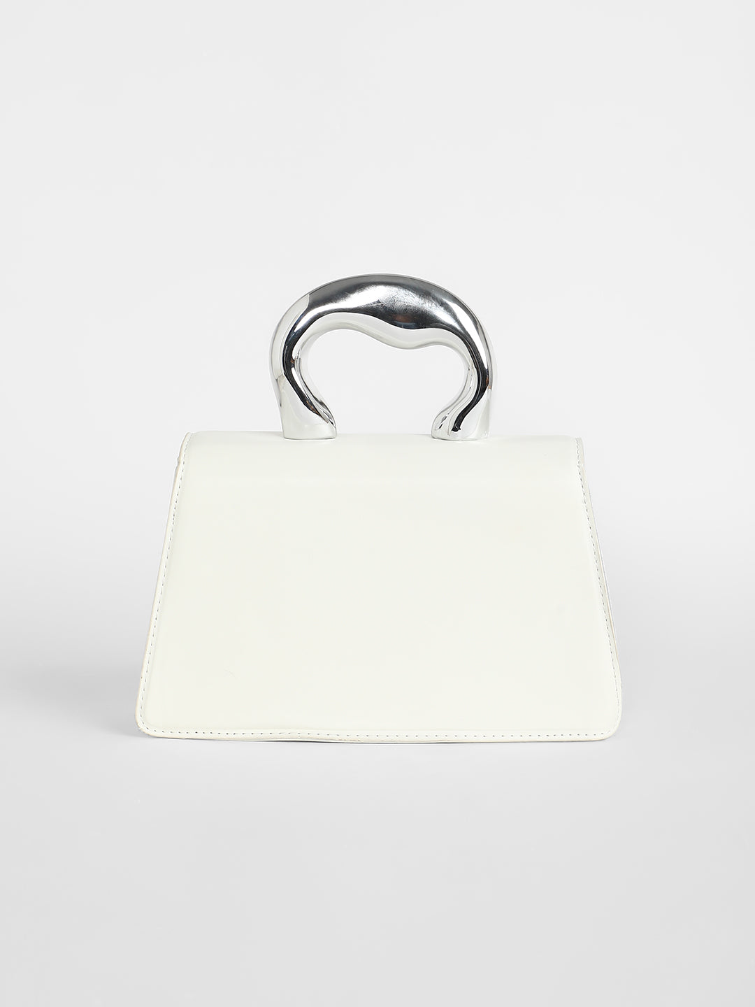 The Caldera Gloss Hand Bag - Chalk White