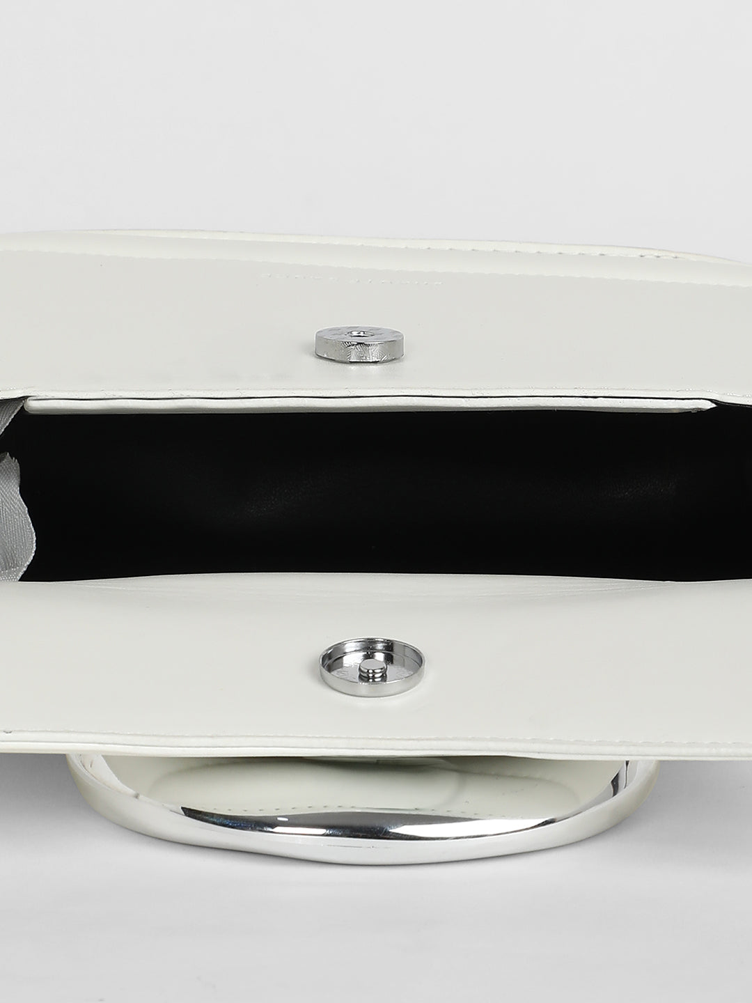 The Caldera Gloss Hand Bag - Chalk White