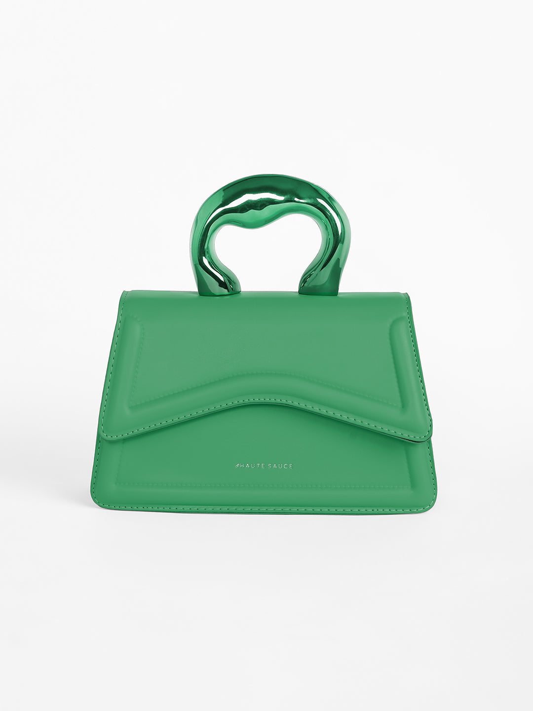 The Caldera Gloss Hand Bag - Shamrock Green