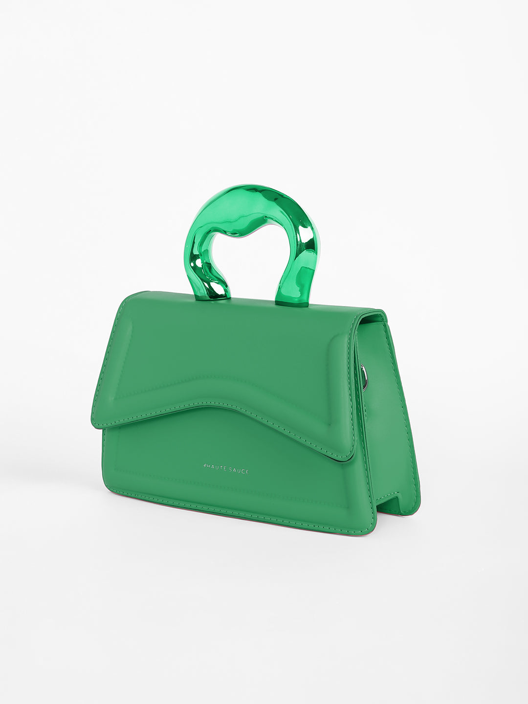 The Caldera Gloss Hand Bag - Shamrock Green