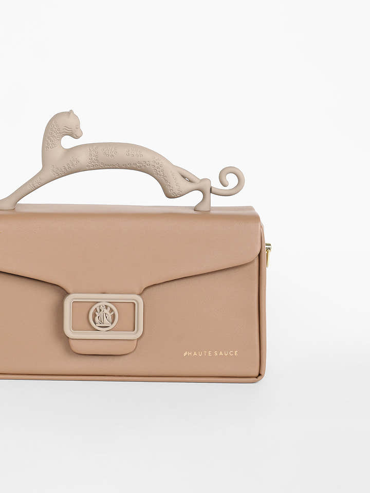 The Jaguar Frost Hand Bag - Tan Brown