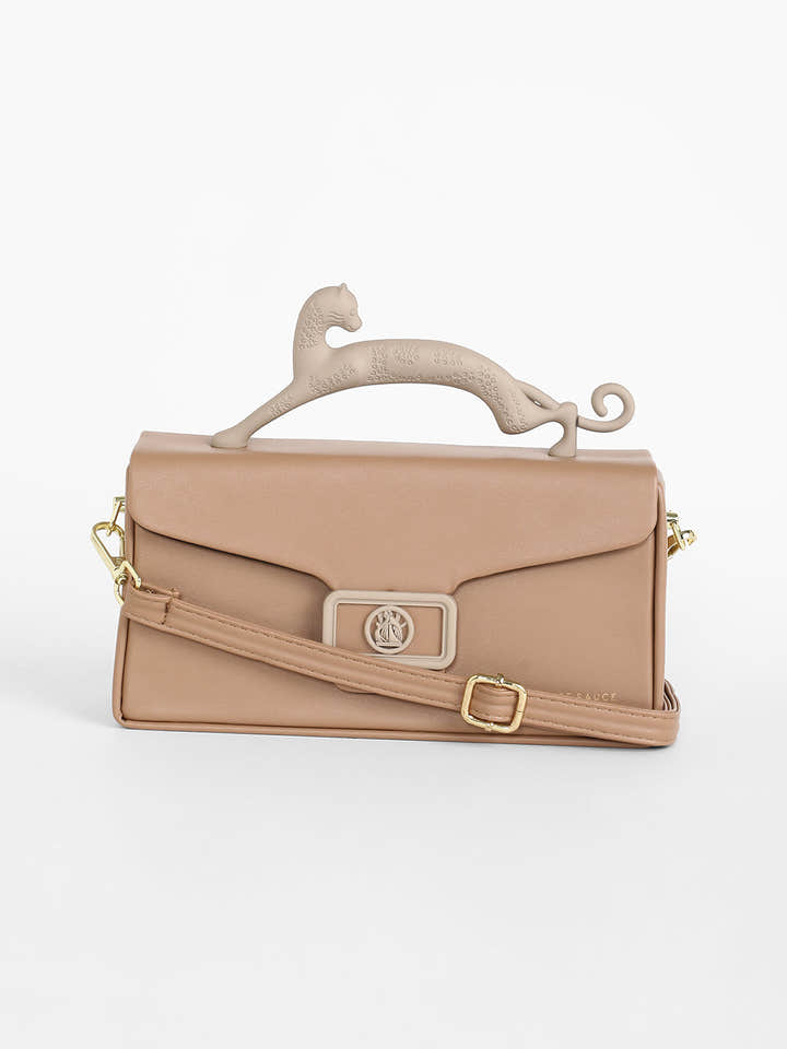The Jaguar Frost Hand Bag - Tan Brown