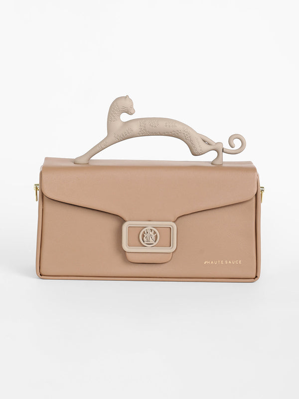 The Jaguar Frost Hand Bag - Tan Brown