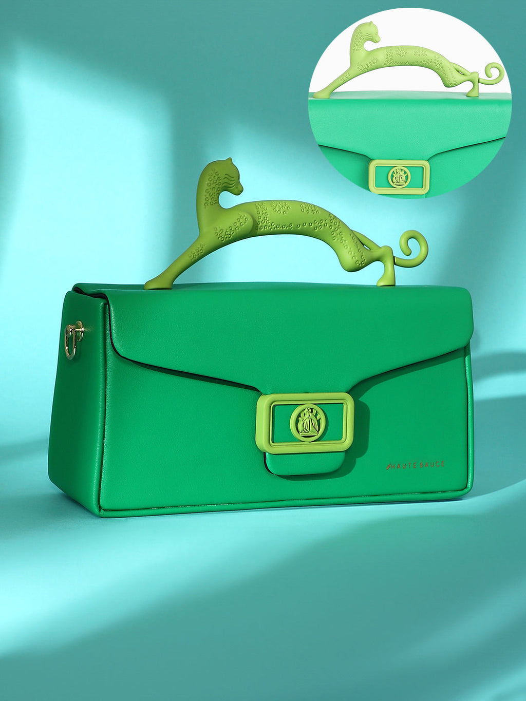 The Jaguar Frost Hand Bag - Shamrock Green