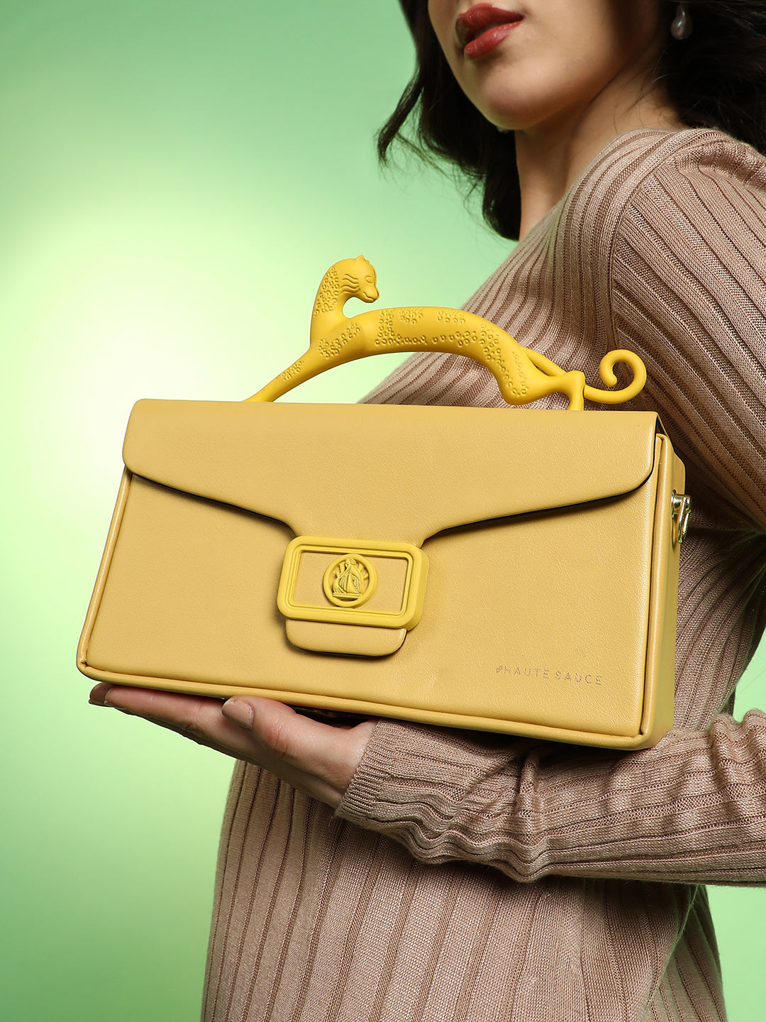 The Jaguar Frost Hand Bag - Canary Yellow