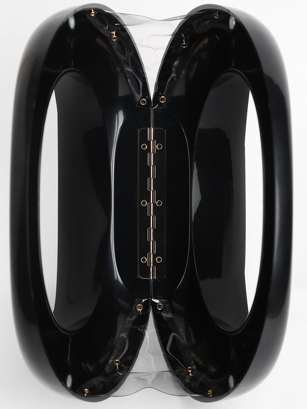 The Sculptural Hand Bag - Midnight Black