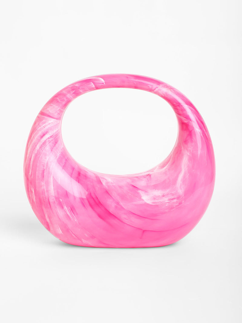 The Sculptural Hand Bag - Rose Pink