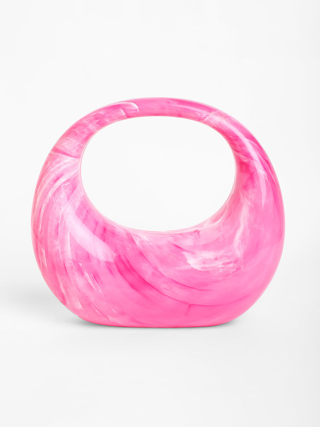 The Sculptural Hand Bag - Rose Pink