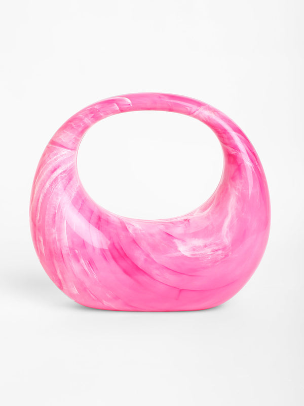 The Sculptural Hand Bag - Rose Pink