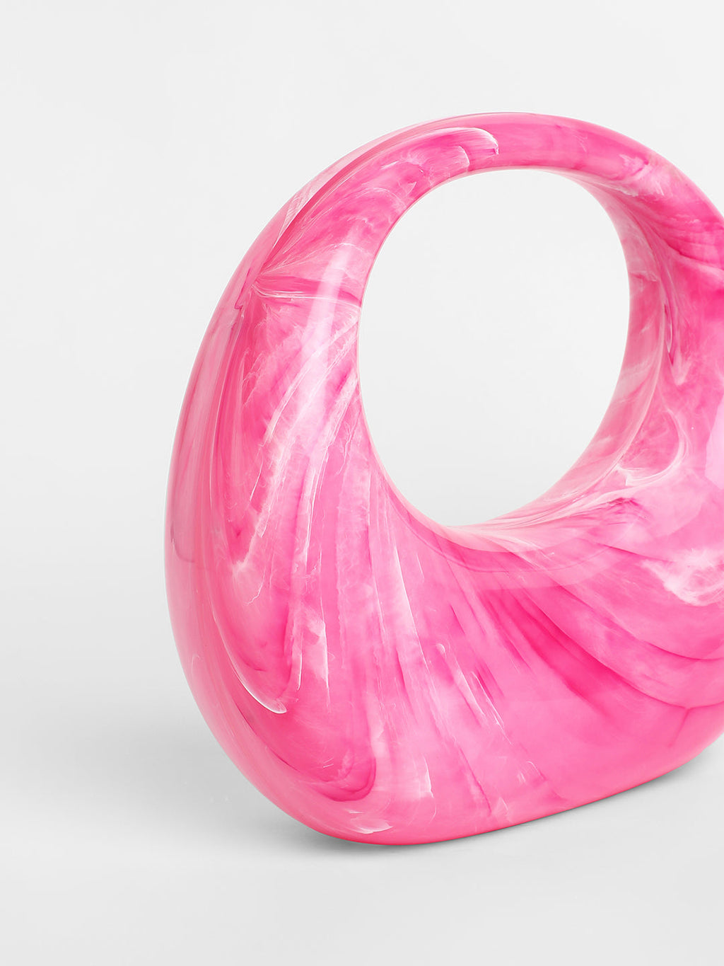 The Sculptural Hand Bag - Rose Pink