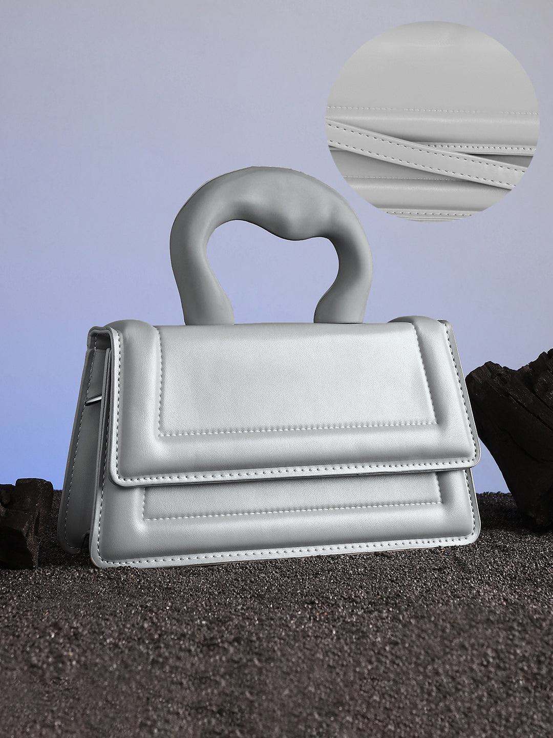 The Caldera Frost Hand Bag - Ash Grey