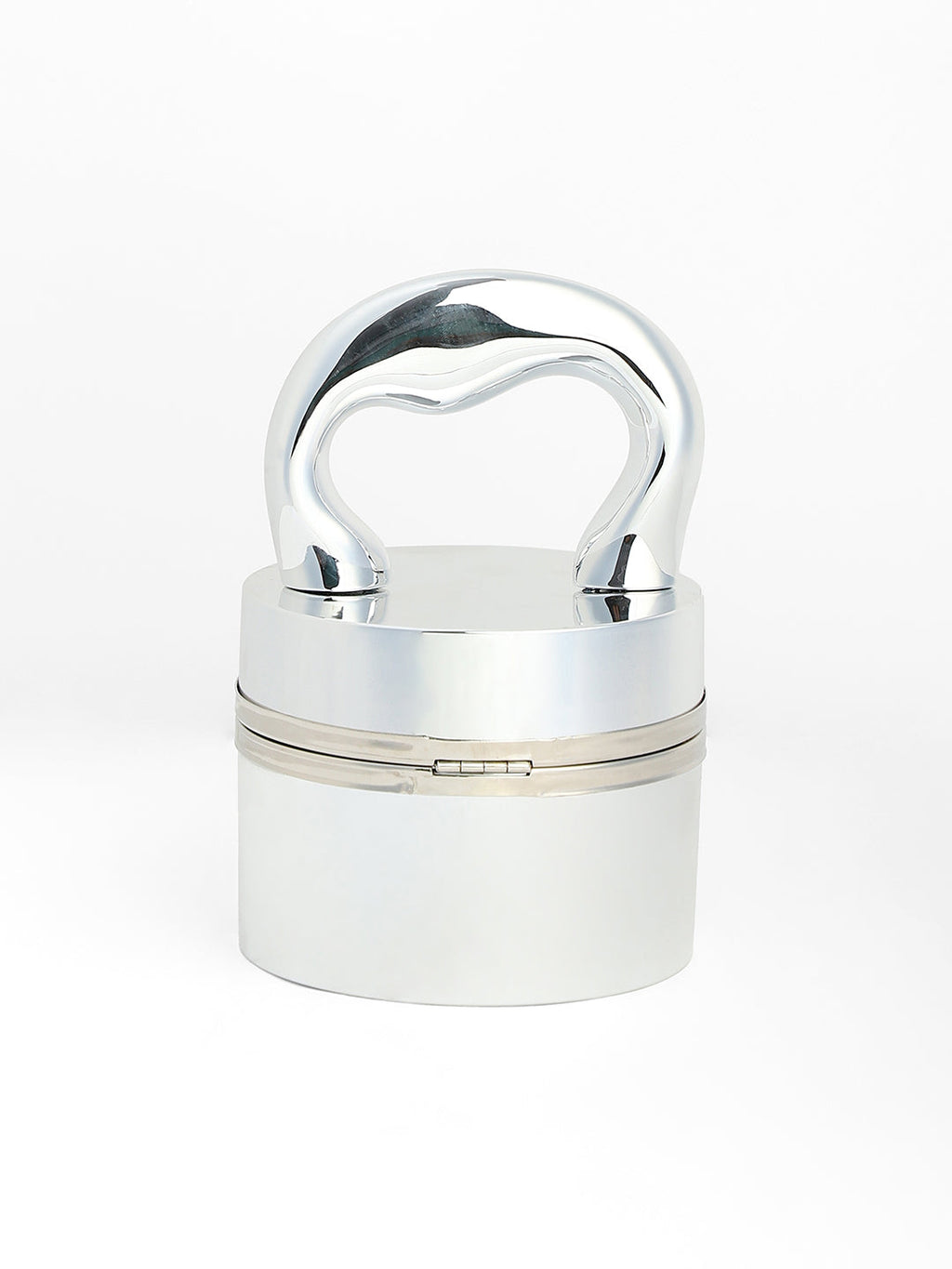 The Caldera Gloss Bucket Bag - Metallic Silver