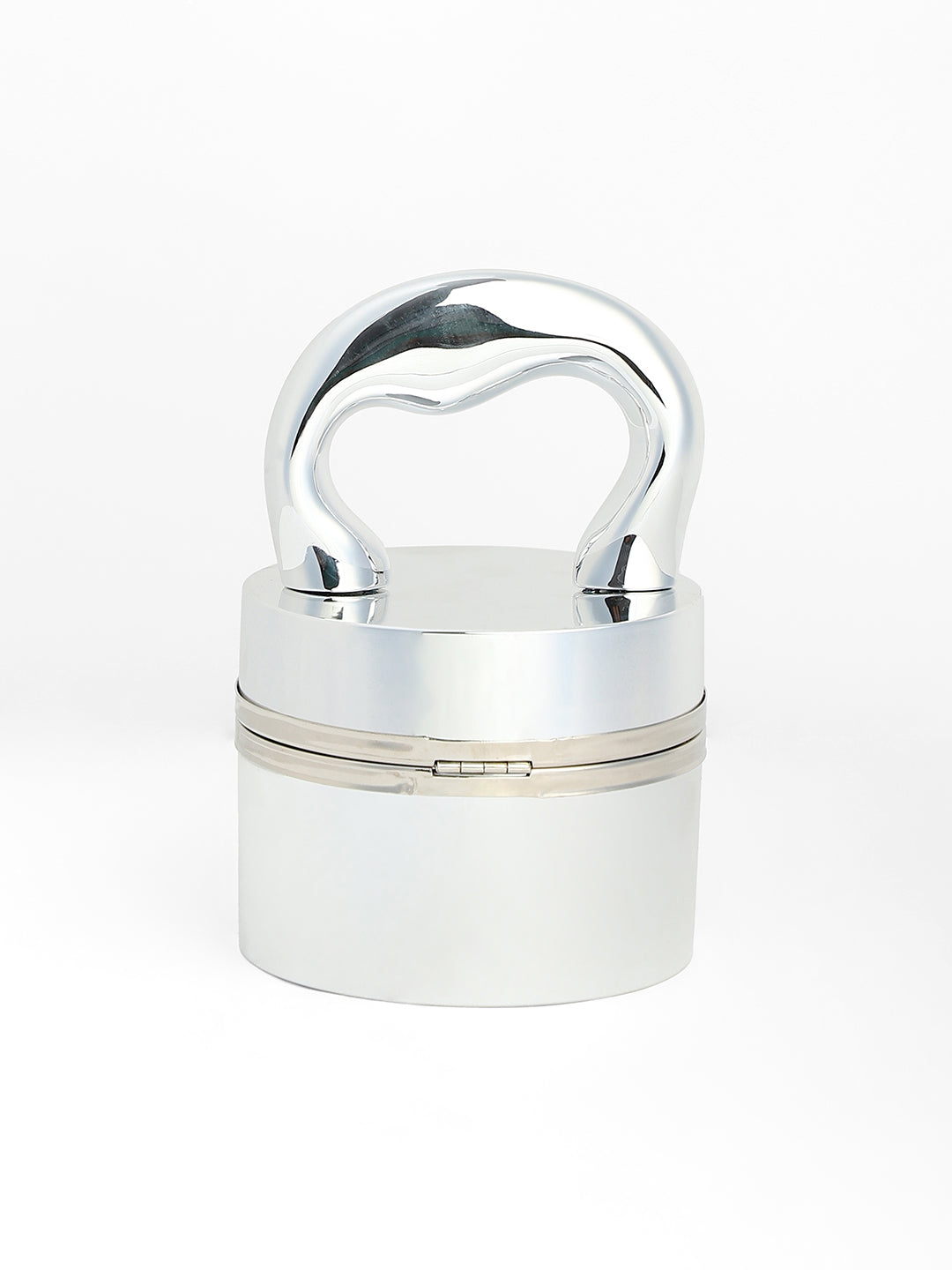 The Caldera Gloss Bucket Bag - Metallic Silver