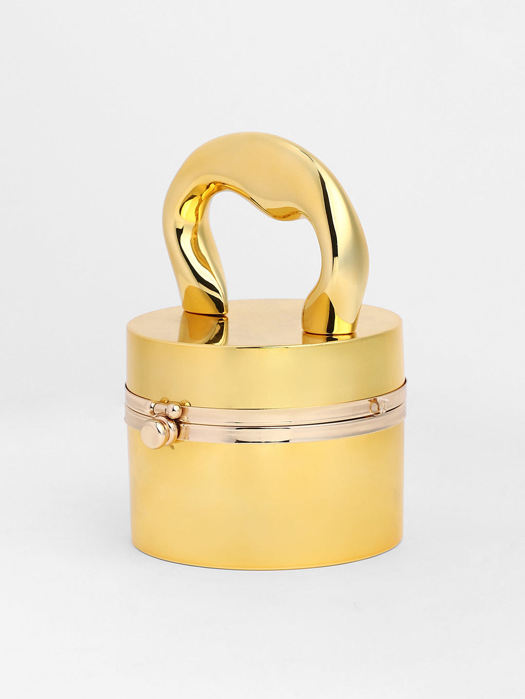 The Caldera Gloss Bucket Bag - California Gold