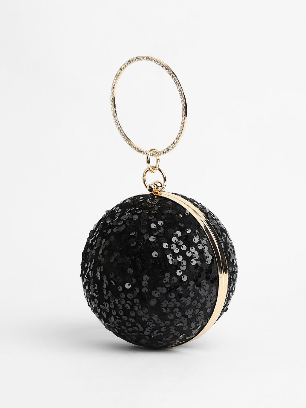 The Discotheque Clutch Bag - Onyx Black