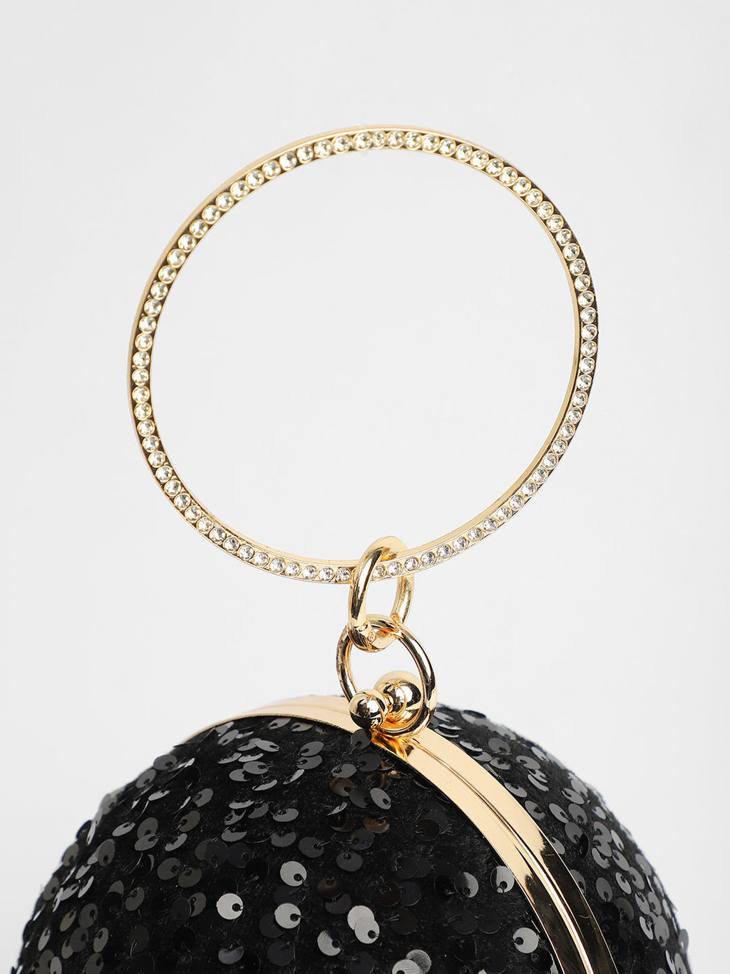 The Discotheque Clutch Bag - Onyx Black