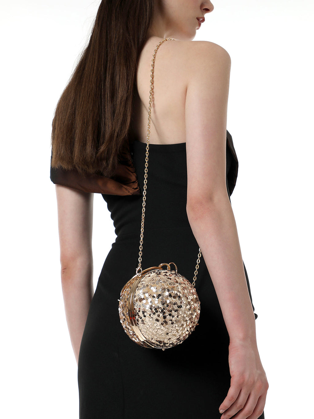 The Discotheque Clutch Bag - Champayne Gold