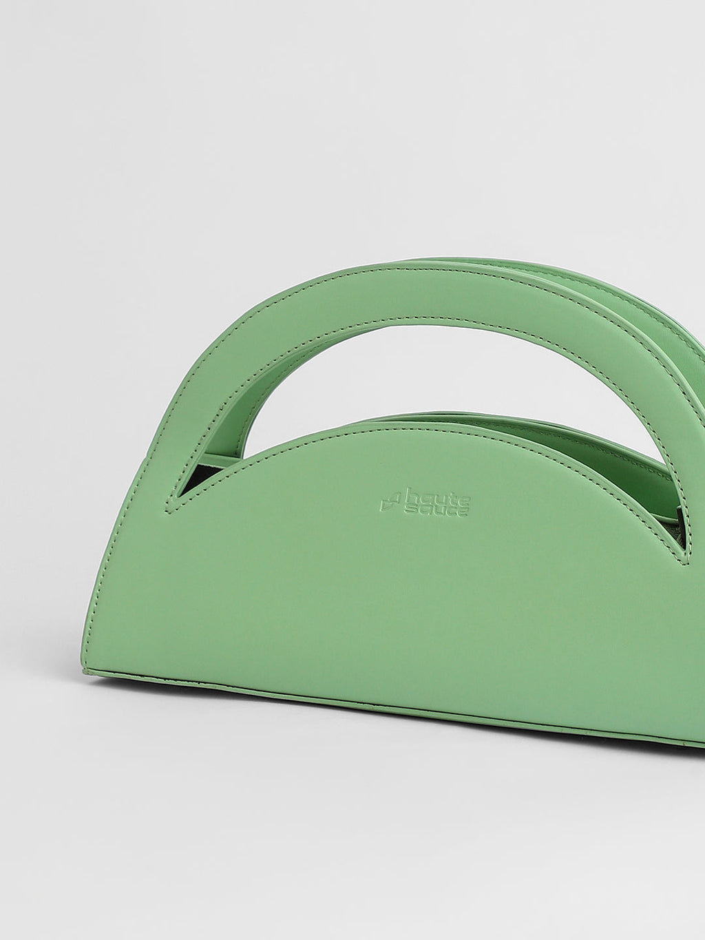 The Mezzaluna Hand Bag - Pistachio Green