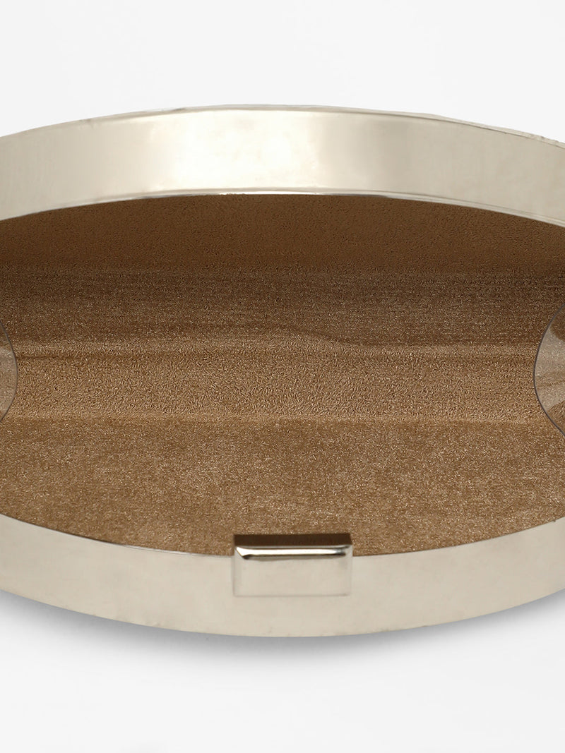 The Dented Curve Clutch Bag - California Gold