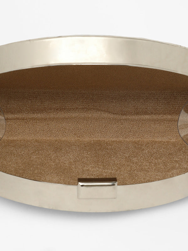 The Dented Curve Clutch Bag - California Gold