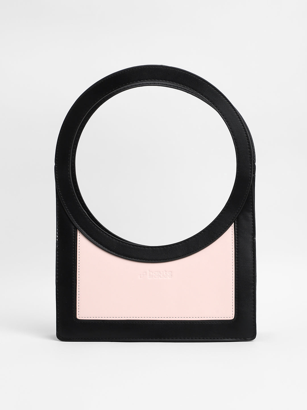 The Aureola Shoulder Bag - Onyx Black & Ivory White