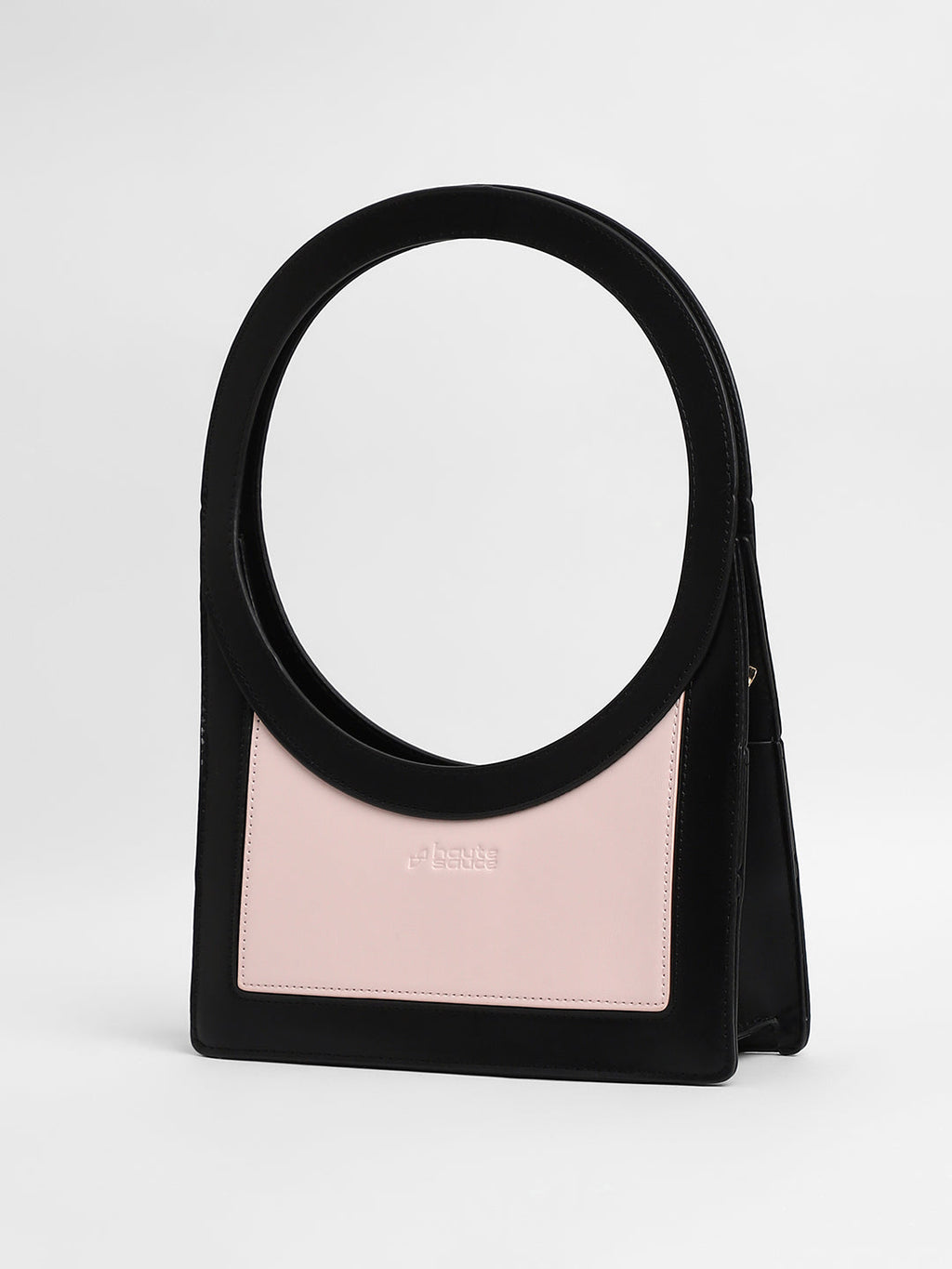 The Aureola Shoulder Bag - Onyx Black & Ivory White