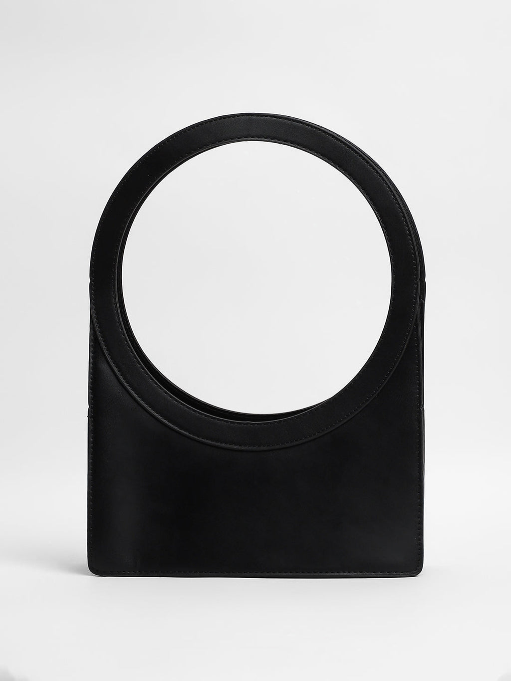 The Aureola Shoulder Bag - Onyx Black & Ivory White