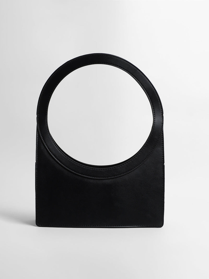 The Aureola Shoulder Bag - Emerald Green:Onyx Black