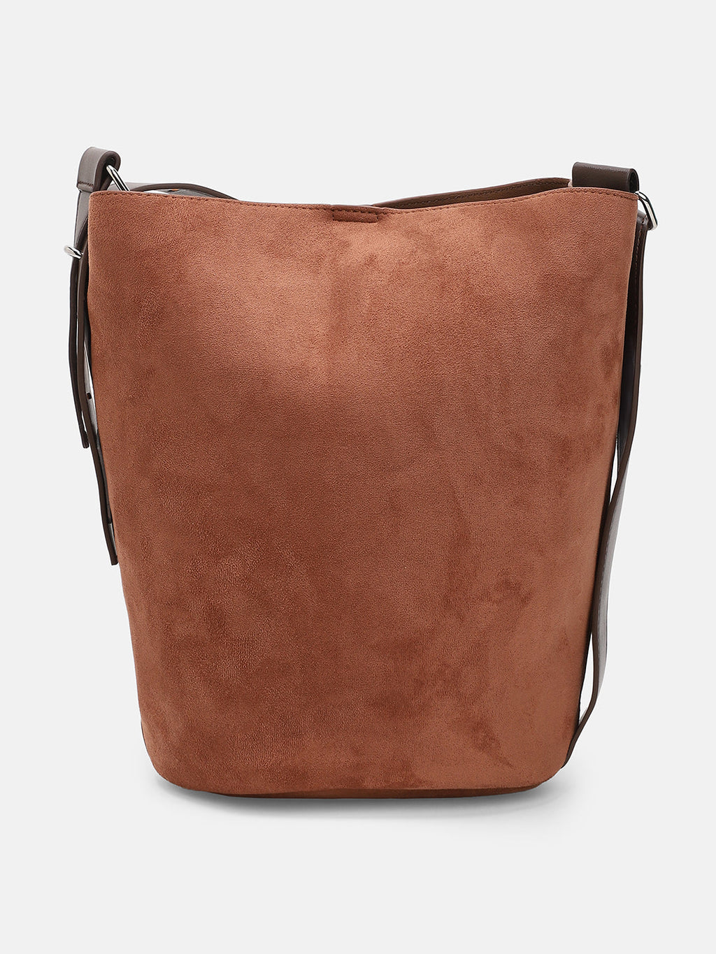 The Bucket Tote Bag With Pouch - Russet Brown
