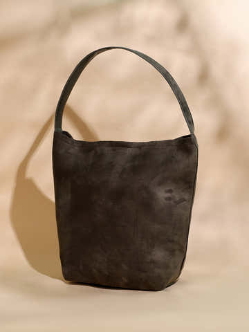 The Bucket Tote Bag With Pouch - Coffee Brown