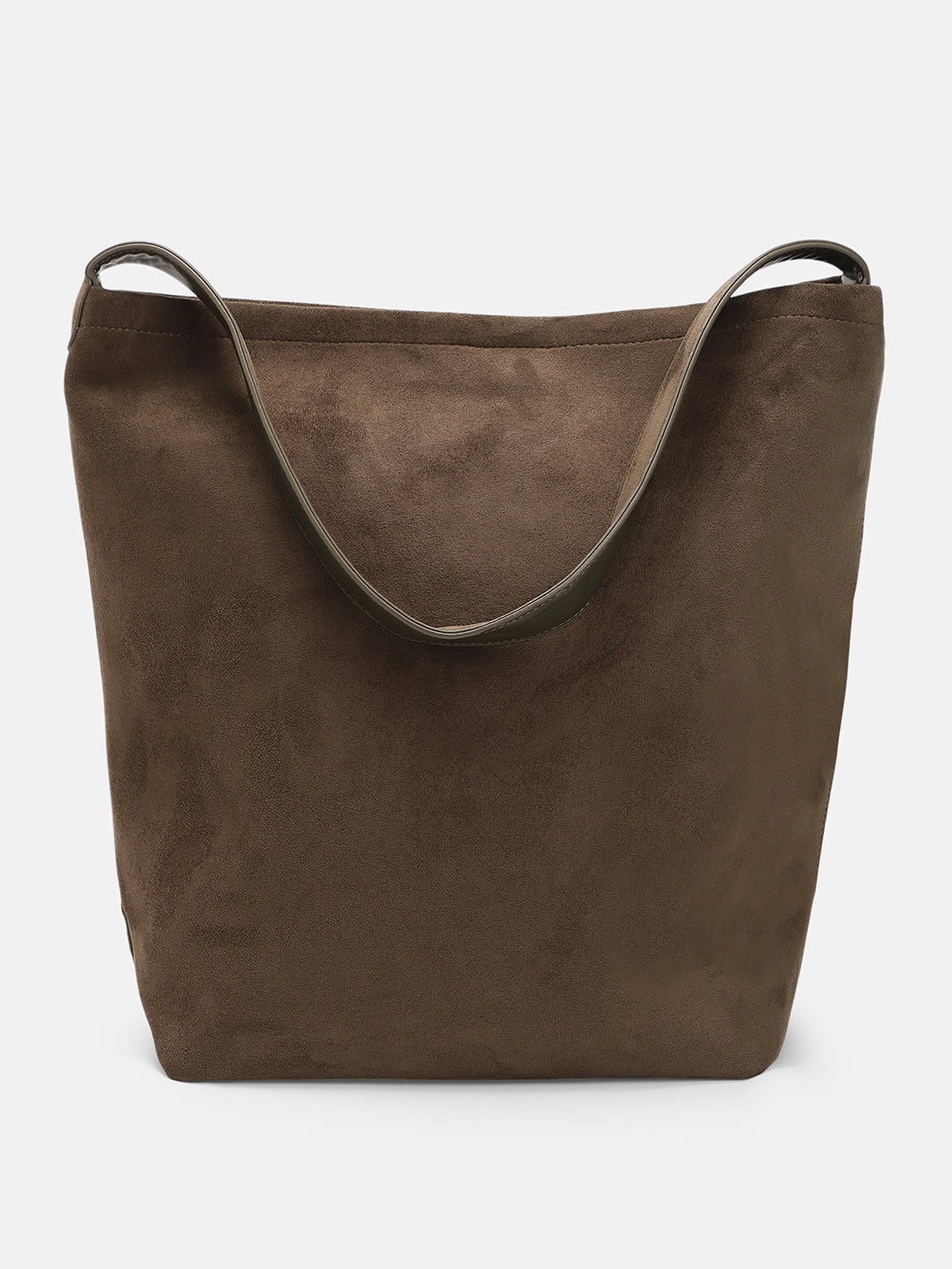 The Bucket Tote Bag With Pouch - Coffee Brown