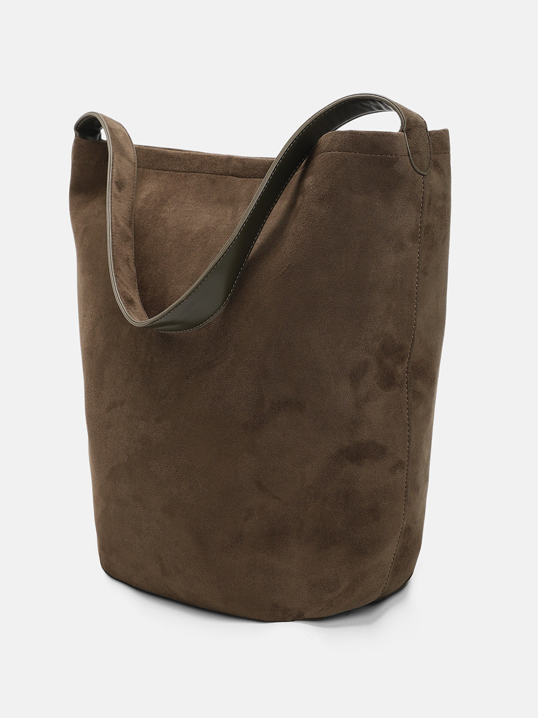 The Bucket Tote Bag With Pouch - Coffee Brown