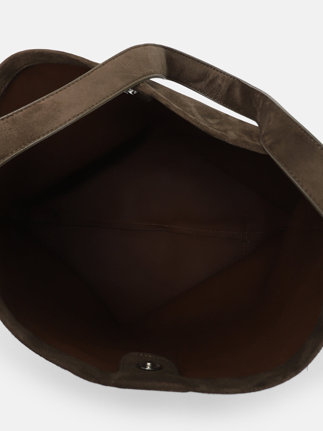 The Bucket Tote Bag With Pouch - Coffee Brown