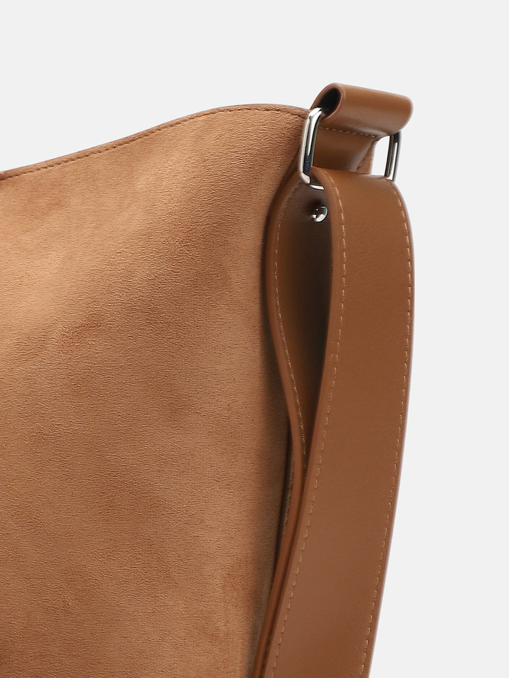 The Bucket Tote Bag With Pouch - Tan Brown