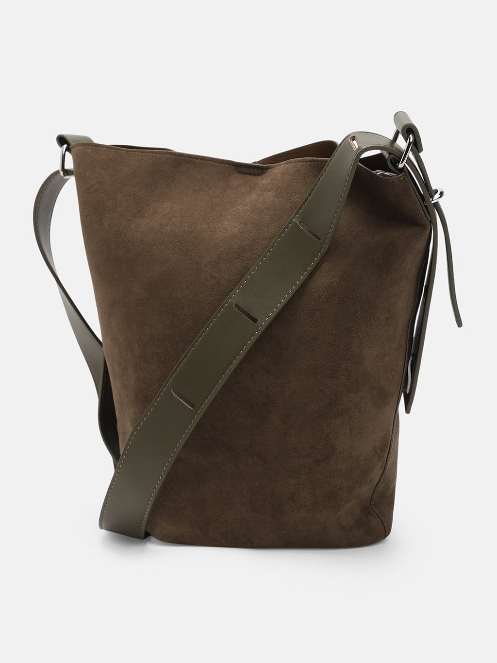 The Bucket Tote Bag With Pouch - Seaweed Green