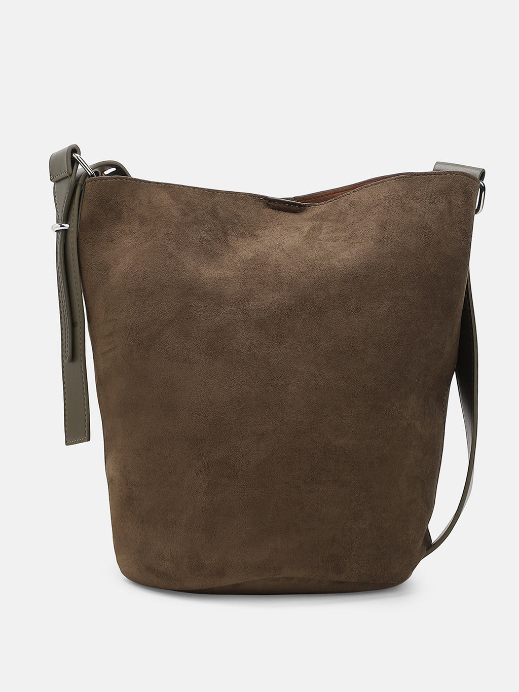 The Bucket Tote Bag With Pouch - Seaweed Green