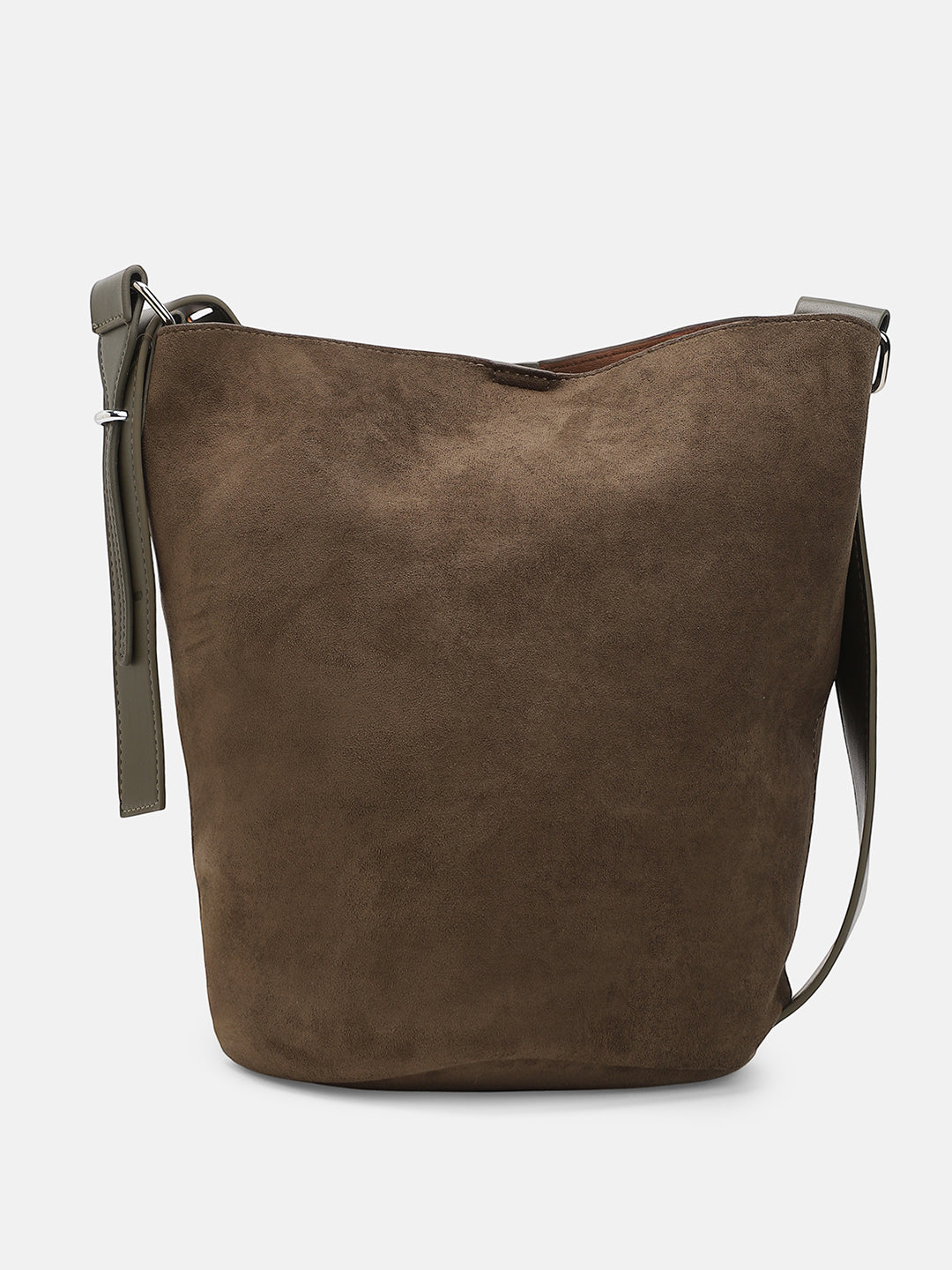 The Bucket Tote Bag With Pouch - Seaweed Green