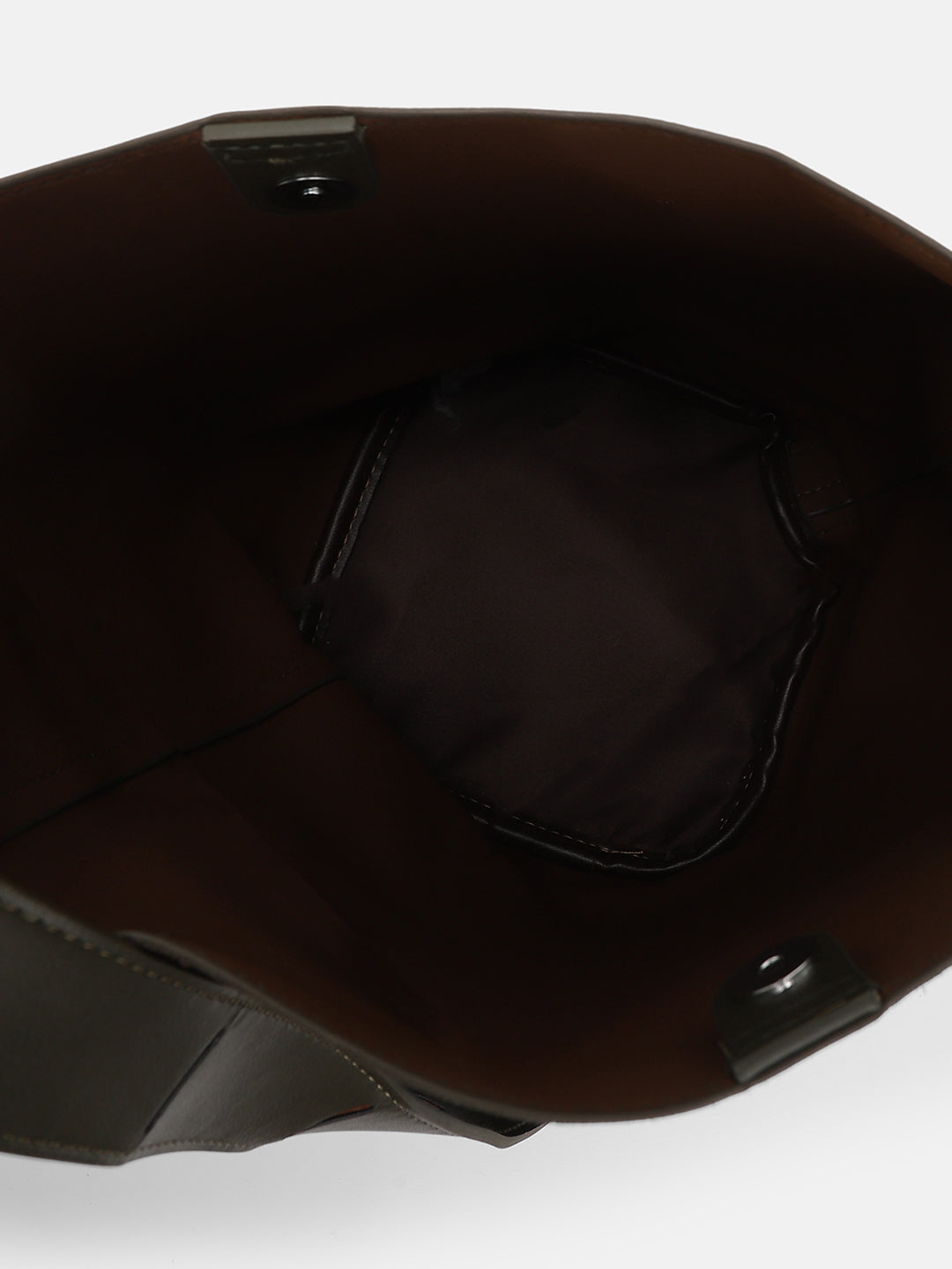 The Bucket Tote Bag With Pouch - Seaweed Green