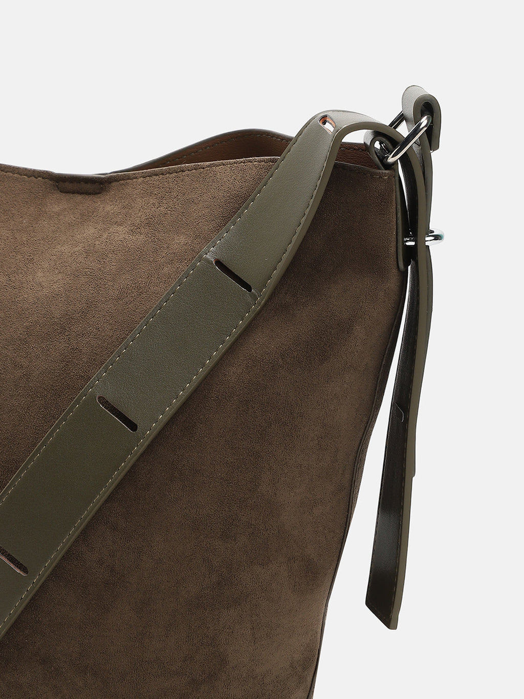 The Bucket Tote Bag With Pouch - Seaweed Green