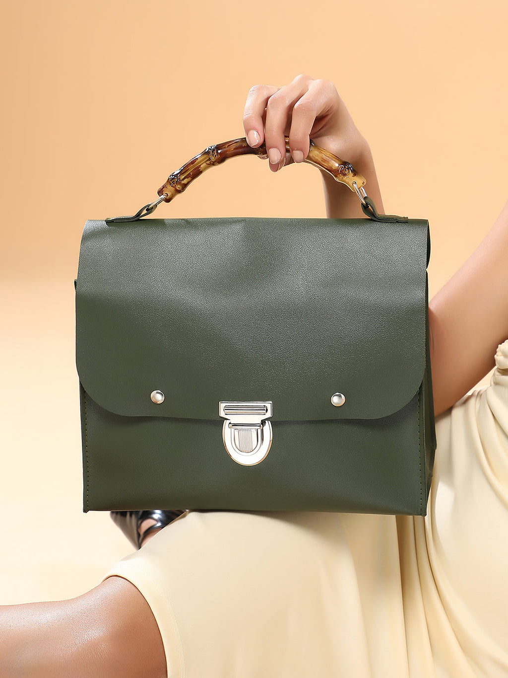 The Médecin Hand Bag - Seaweed Green