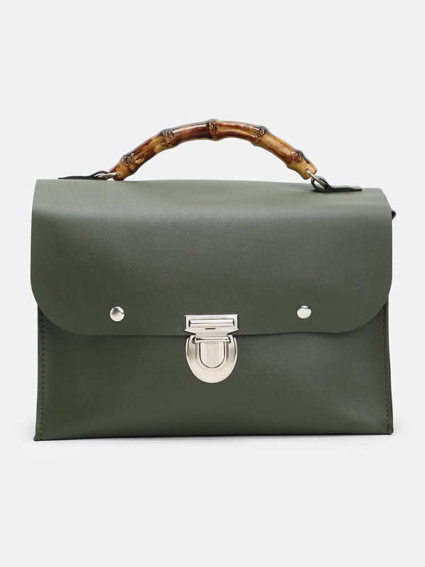 The Médecin Hand Bag - Seaweed Green