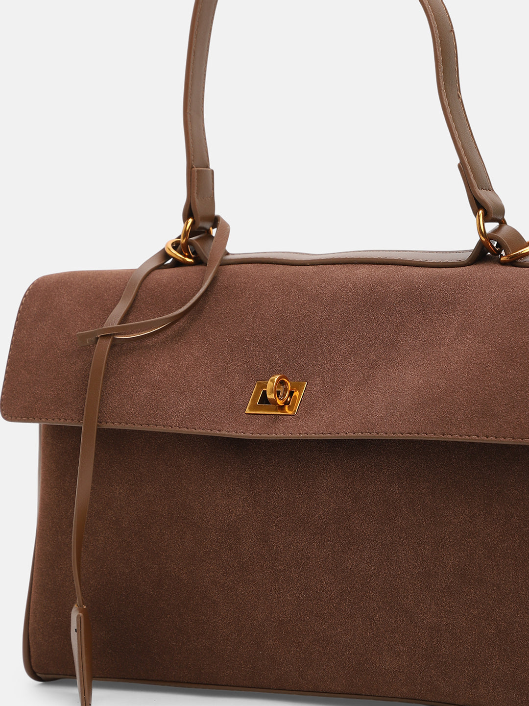 The Lume Satchel Bag - Chocolate Brown