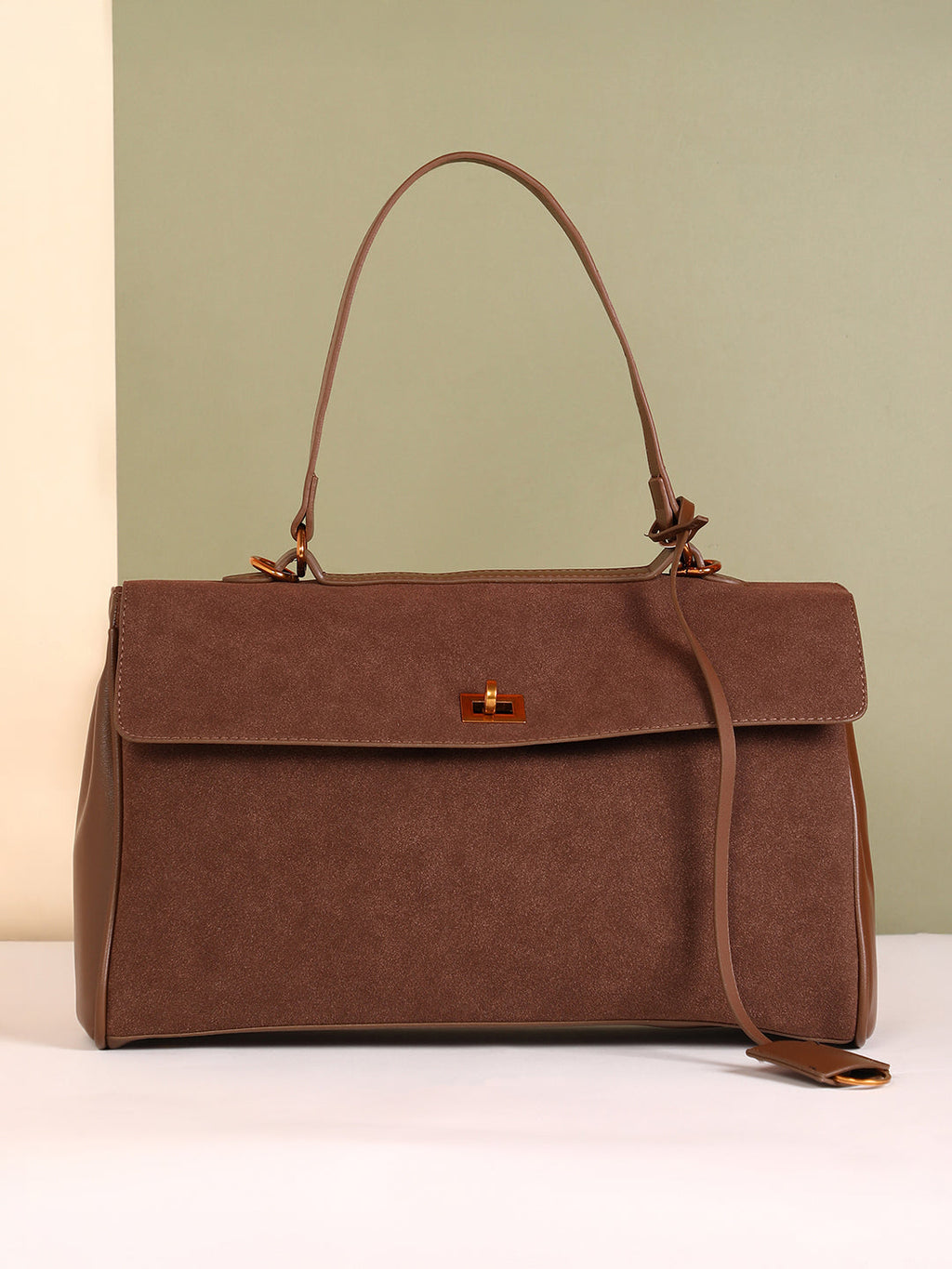 The Lume Satchel Bag - Chocolate Brown