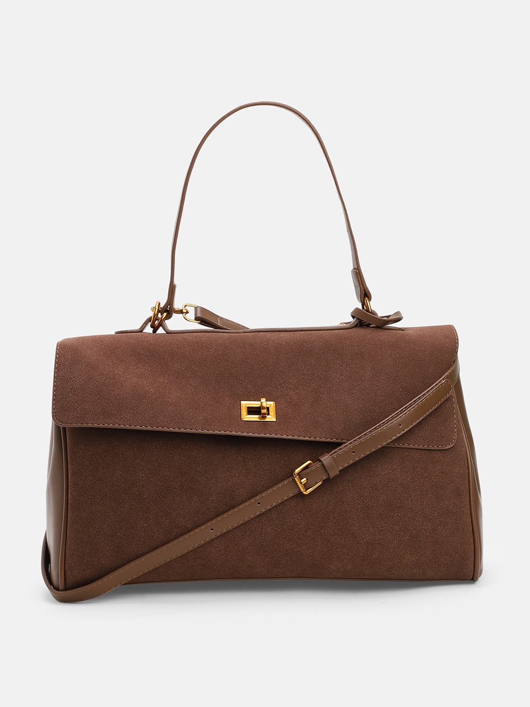 The Lume Satchel Bag - Chocolate Brown