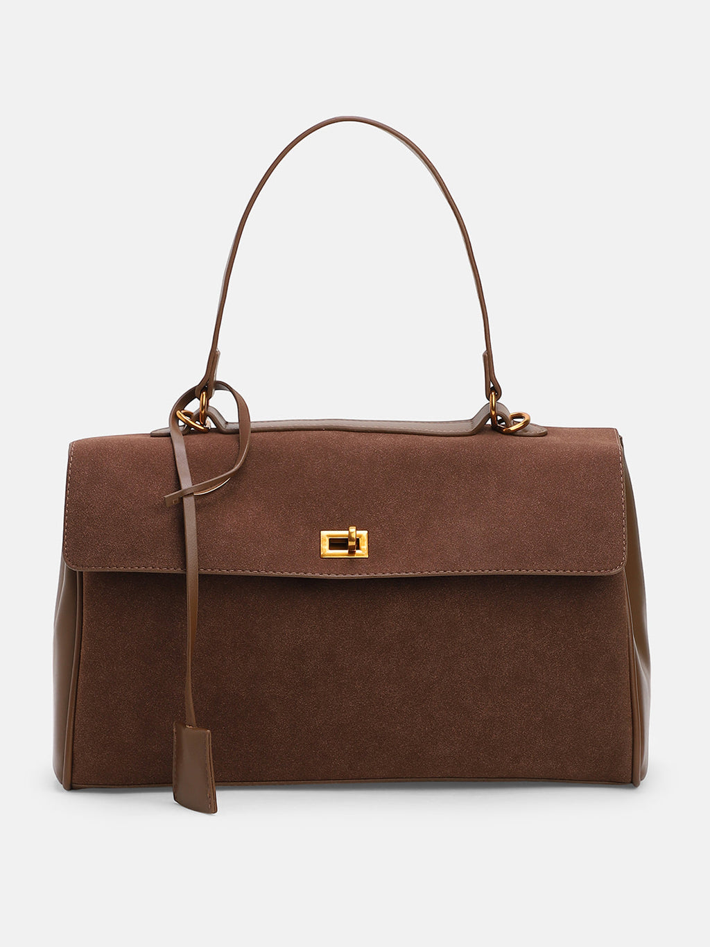 The Lume Satchel Bag - Chocolate Brown