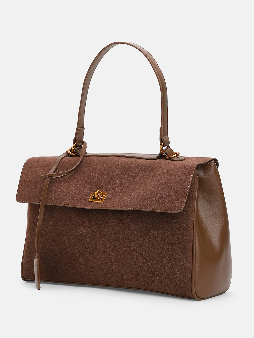 The Lume Satchel Bag - Chocolate Brown