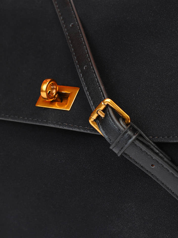 The Lume Satchel Bag - Onyx Black