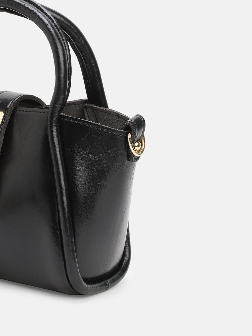 The Galleria Hand Bag With Pouch - Onyx Black