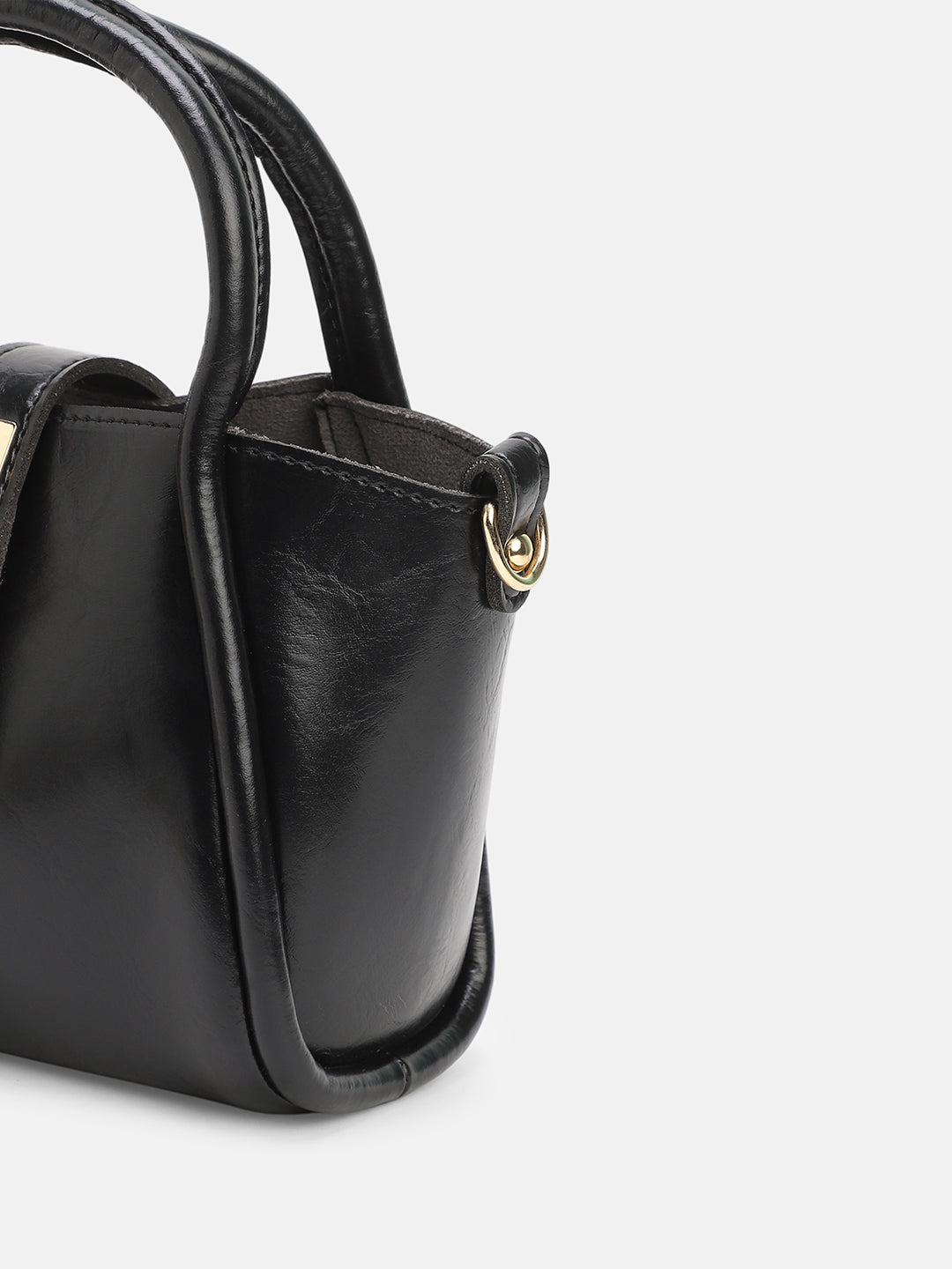 The Galleria Hand Bag With Pouch - Onyx Black